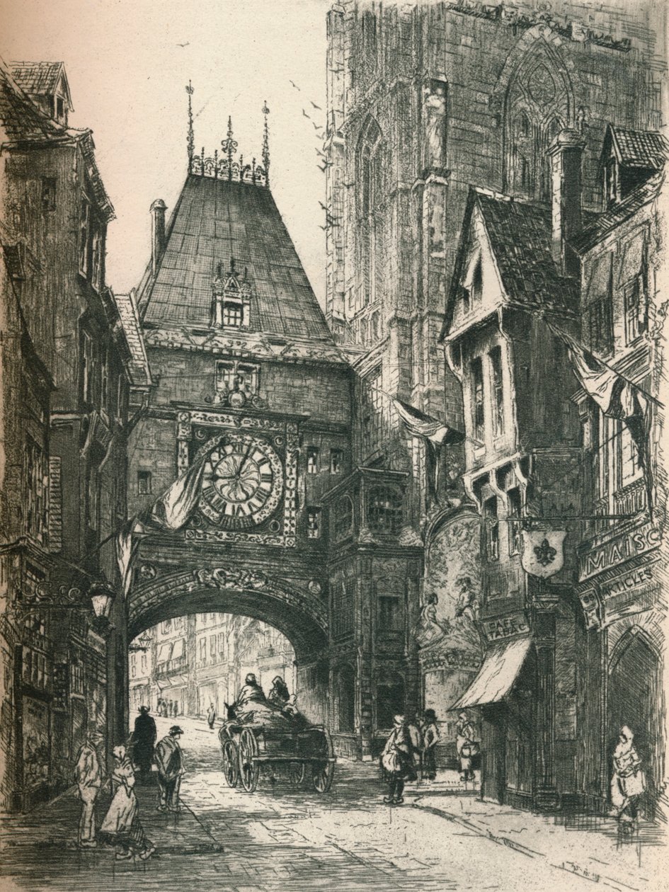 Wielki Zegar, Rouen, ok. XIX w. 1925 autorstwa William Renison