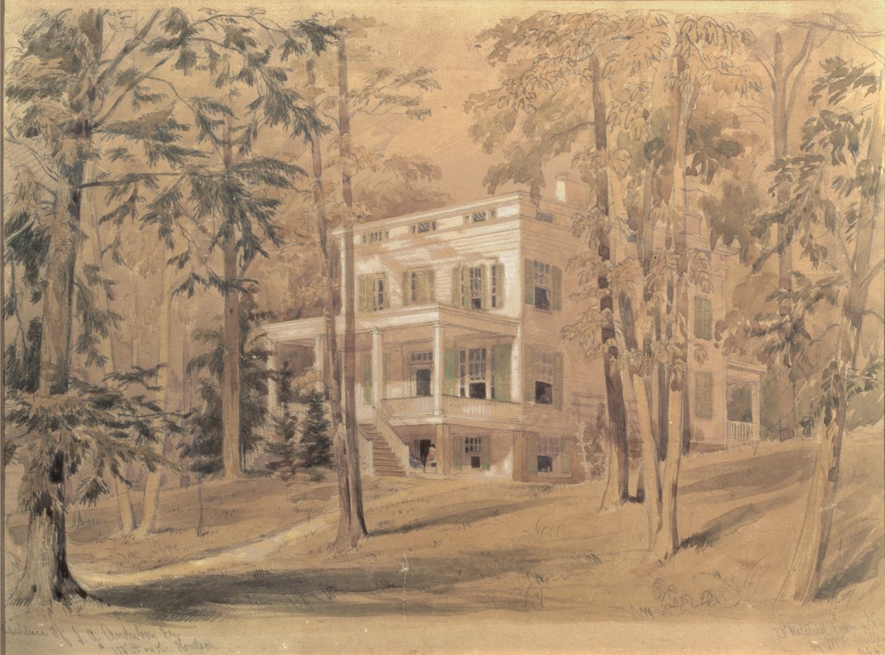 Dom Johna Jamesa Audubona, Nowy Jork autorstwa William Rickarby Miller