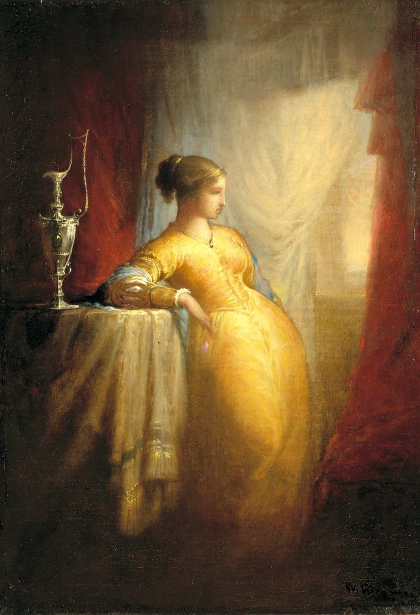 Pod Oknem ok. godz. 1870. autorstwa William Rimmer
