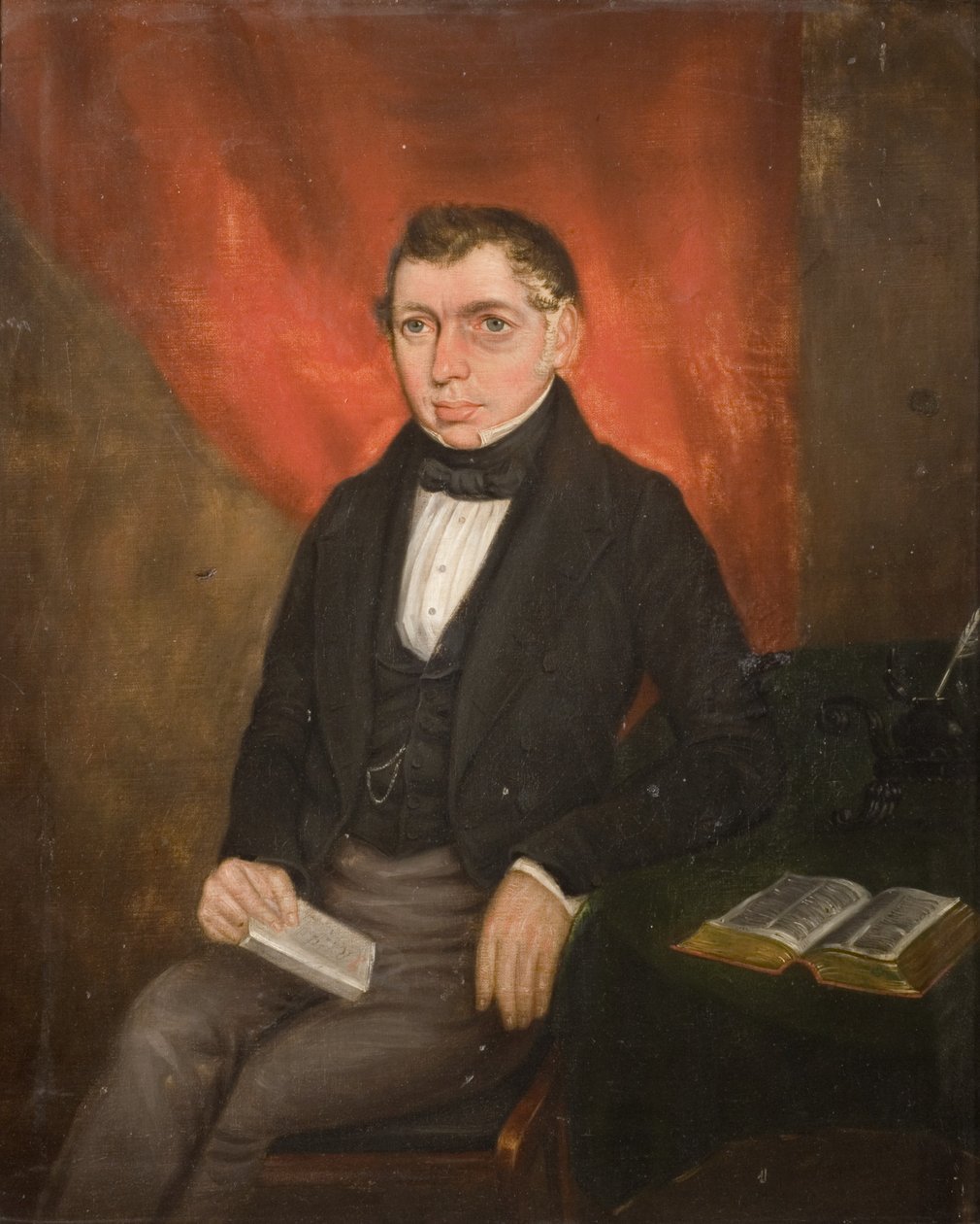 Portret siedzącego mężczyzny autorstwa William Robert Hill