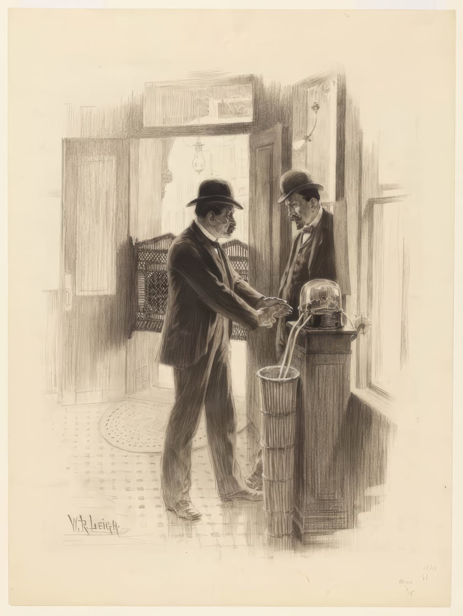 „Nie sądzę, że cena wzrośnie; wiem, że wzrośnie!” autorstwa William Robinson Leigh