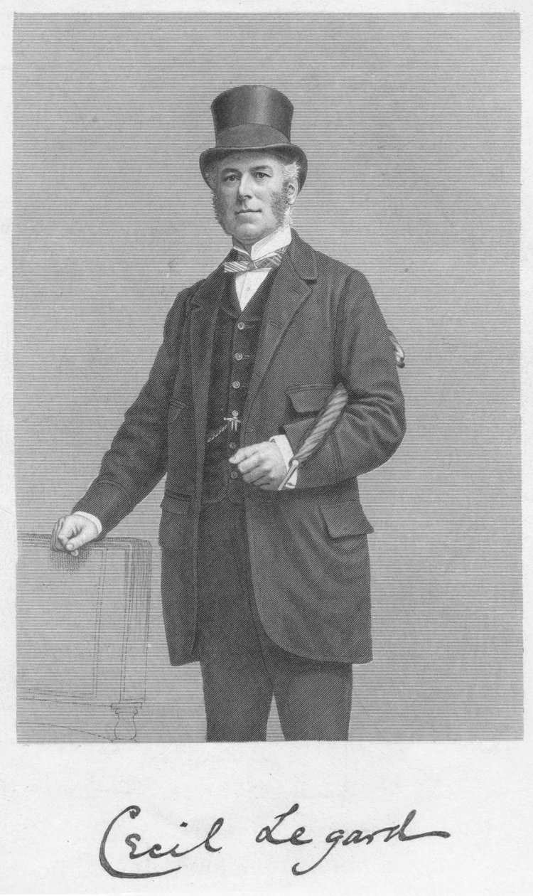 Cecil Legard, 1893. autorstwa William Roffe