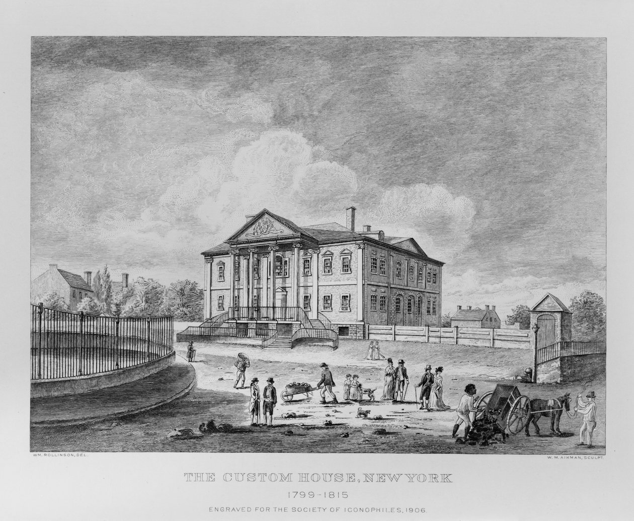 The Custom House, Nowy Jork autorstwa William Rollinson