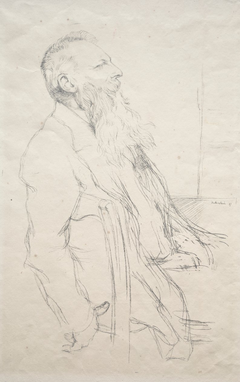 Auguste Rodin autorstwa William Rothenstein