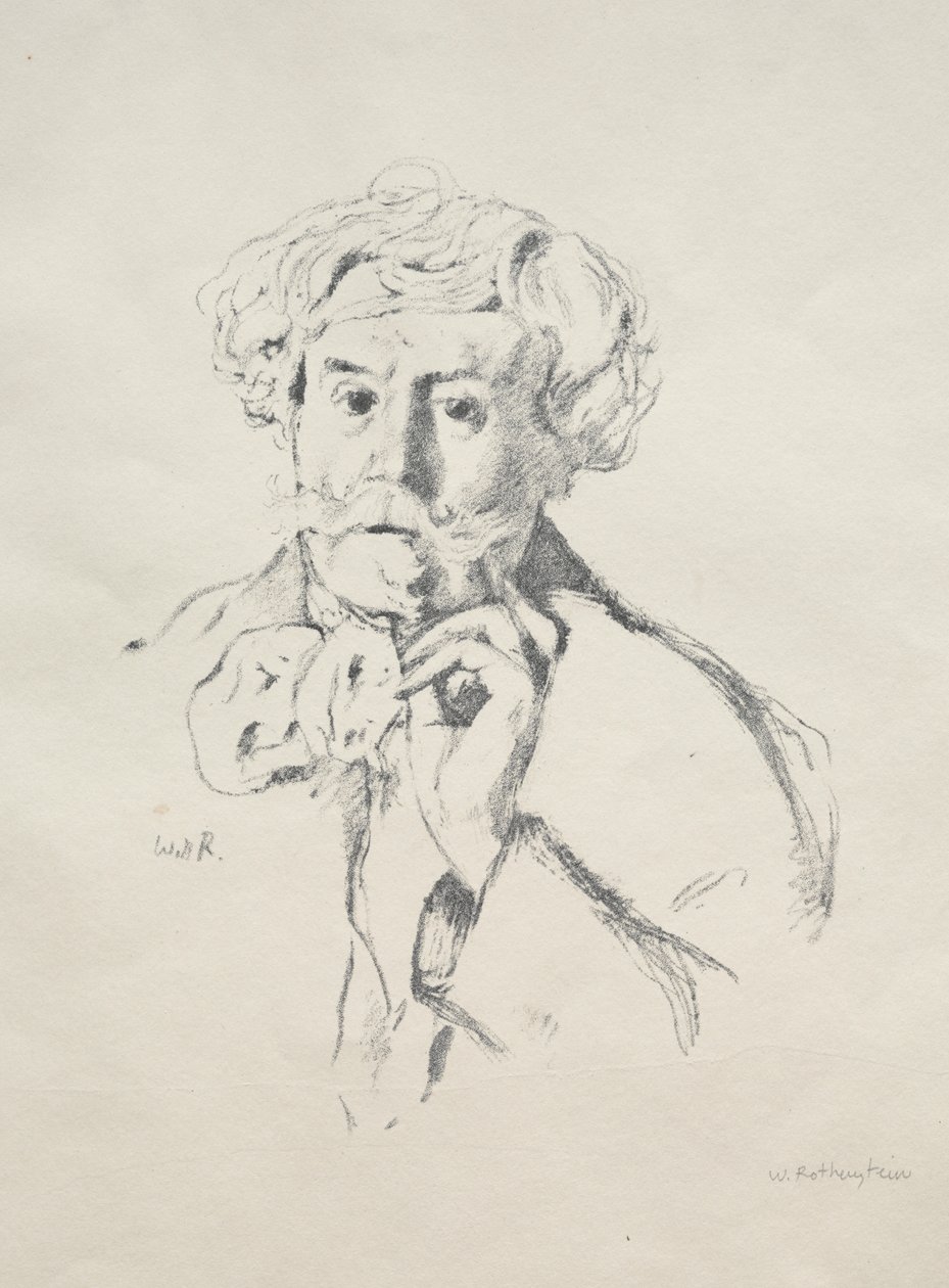 Edmond de Goncourt autorstwa William Rothenstein