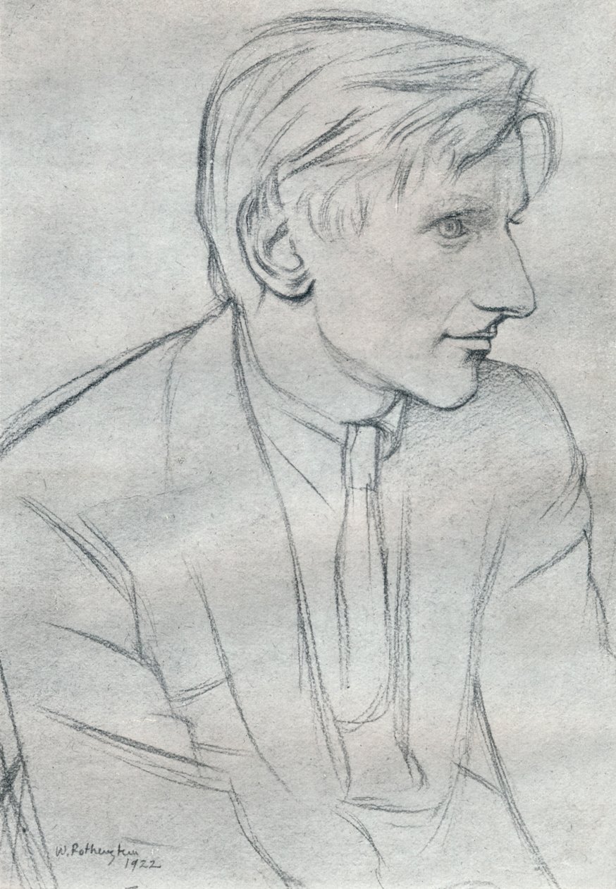 „Edmund Charles Blunden 1896-1974” autorstwa William Rothenstein