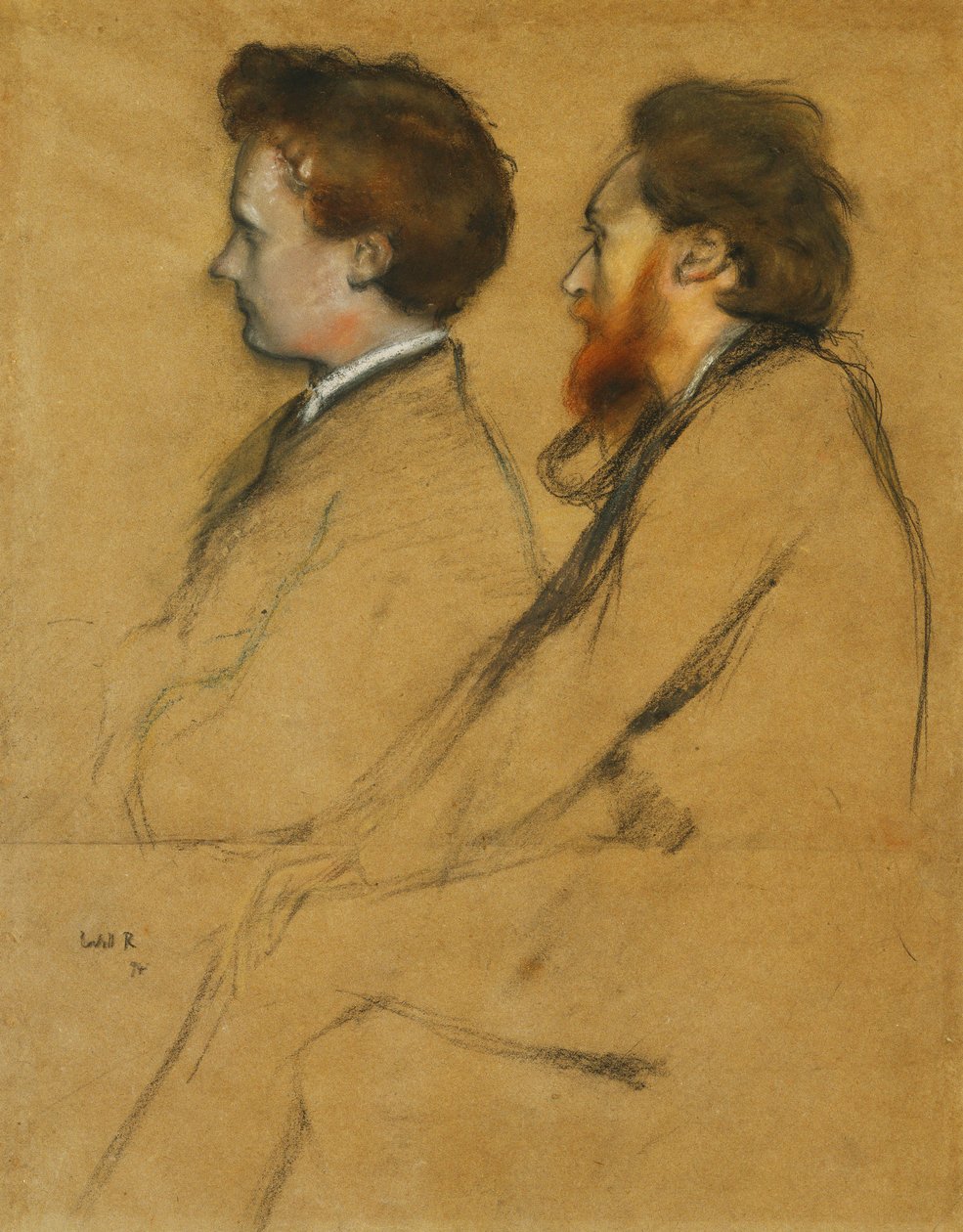 pan Charles Ricketts i pan Charles Hazlewood Shannon autorstwa William Rothenstein
