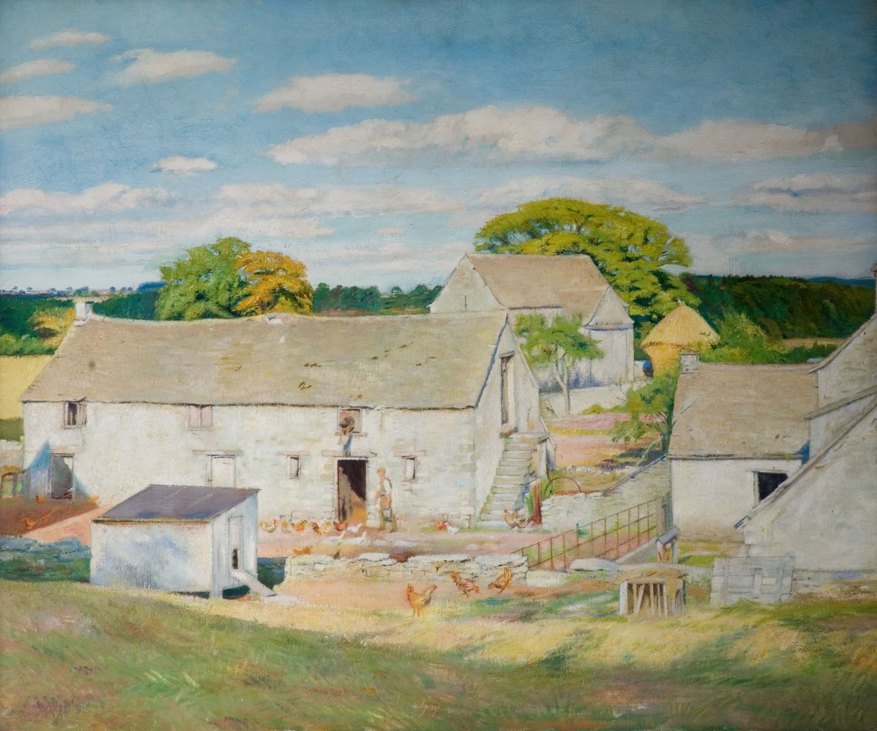 Oakridge Farm - późne lato, 1933. autorstwa William Rothenstein