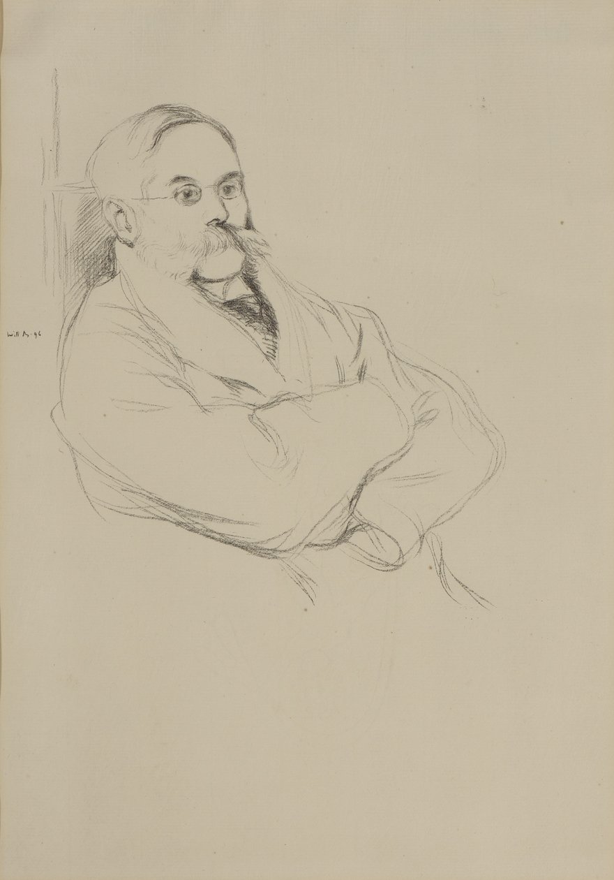 Portret Moritza Rothensteina autorstwa William Rothenstein