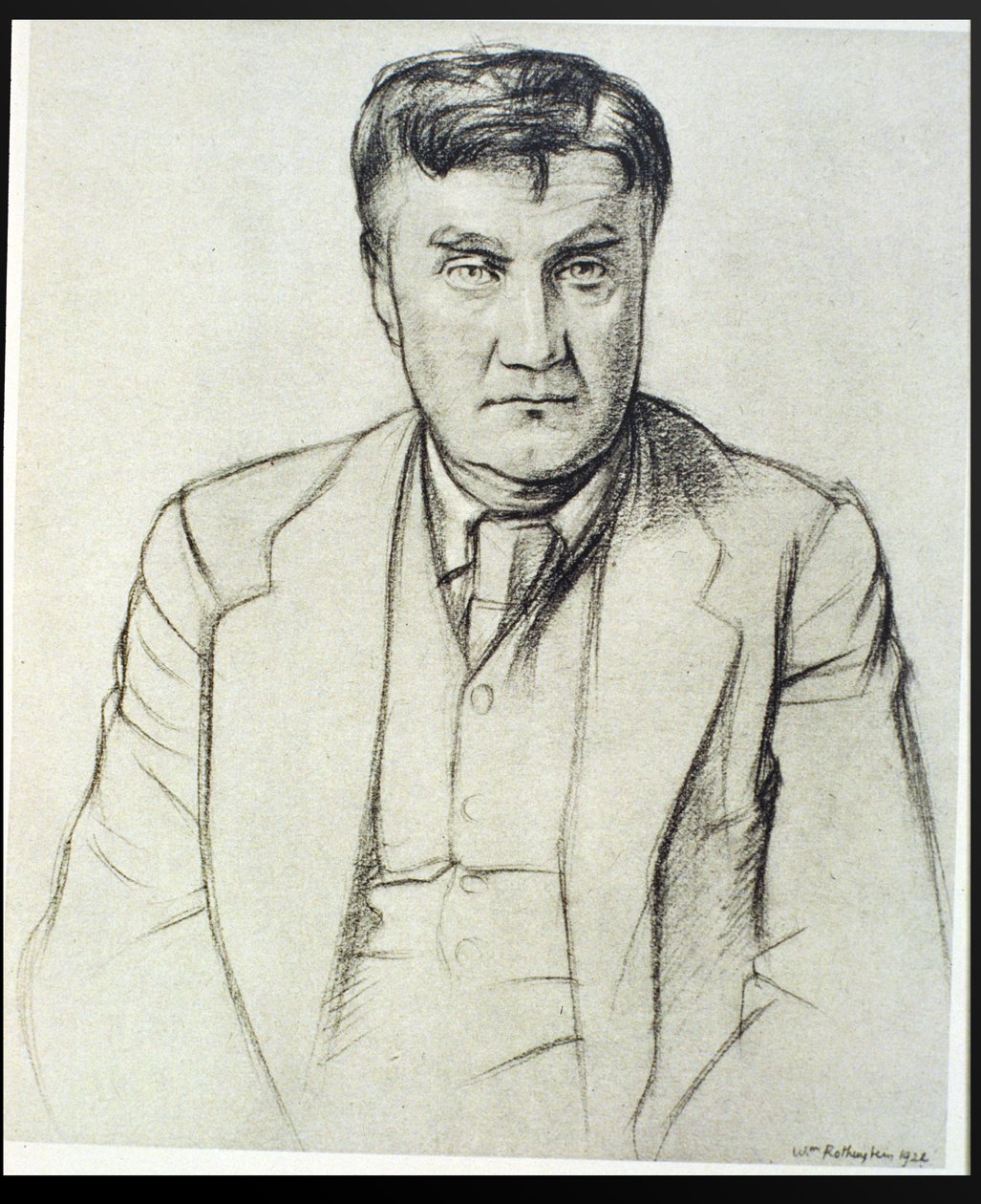 Portret Ralpha Vaughana Williamsa (1872-1958) autorstwa William Rothenstein