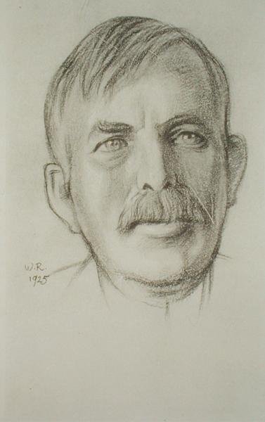 Portret Sir Ernesta Rutherforda (1871-1937) autorstwa William Rothenstein