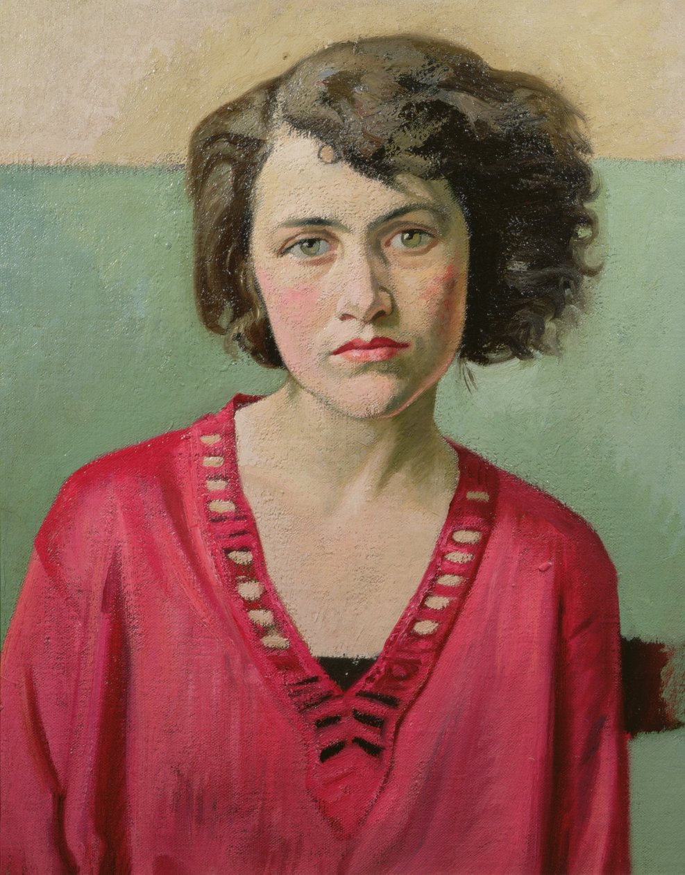 Portret dziewczyny w różu autorstwa William Rothenstein