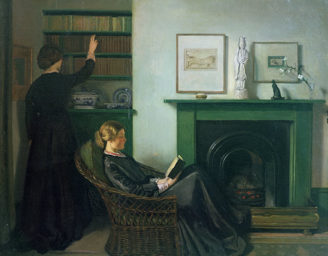 Czytelnicy Browninga autorstwa William Rothenstein