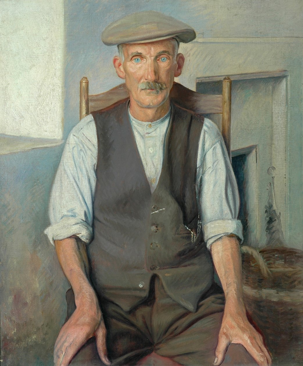 Stary Ogrodnik (olej na płótnie) autorstwa William Rothenstein