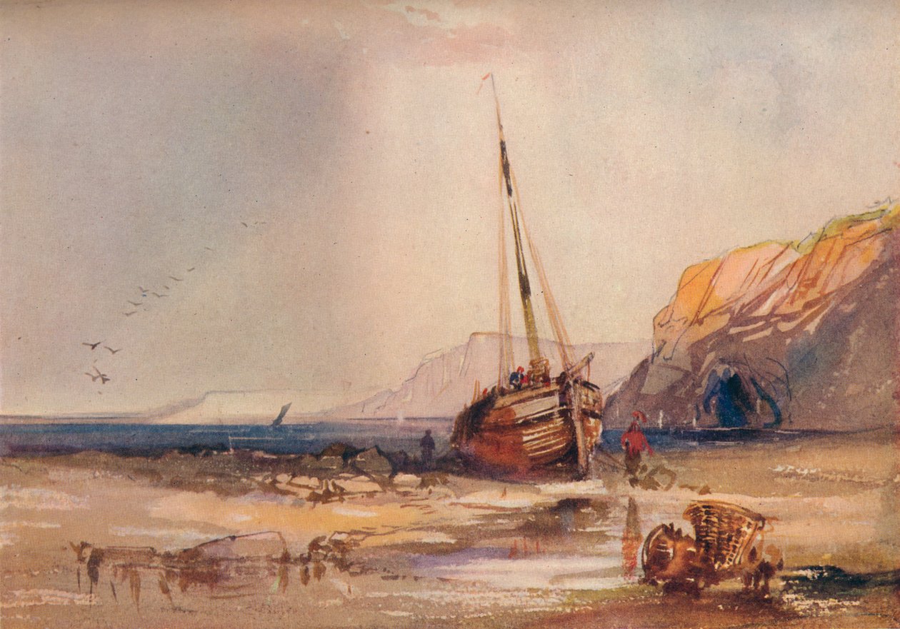 Scena na plaży, ok. 1840 autorstwa William Roxby Beverley