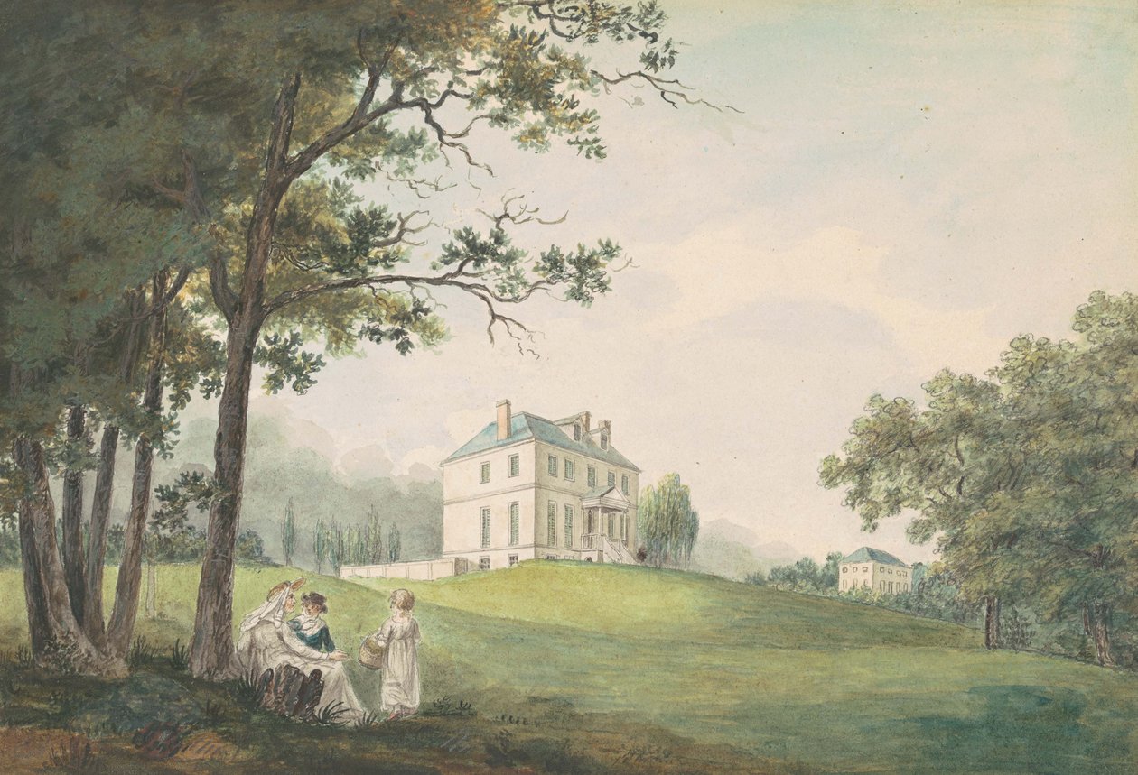 Sweet Briar, ok.1808 (akwarela i grafit na papierze tkanym) autorstwa William Russell Birch
