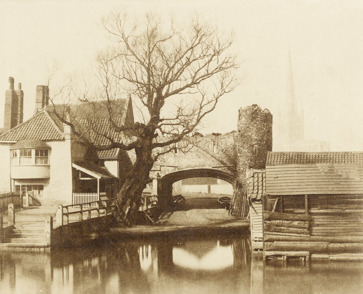 Prom Pull, Norwich, Norfolk, 1854 autorstwa William Russell Sedgfield