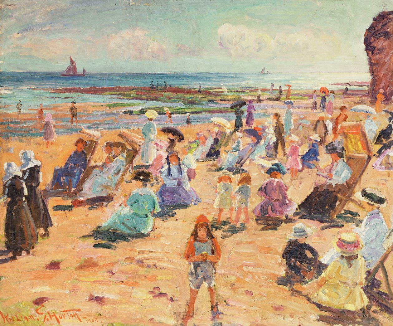 Scena na plaży autorstwa William Samuel Horton