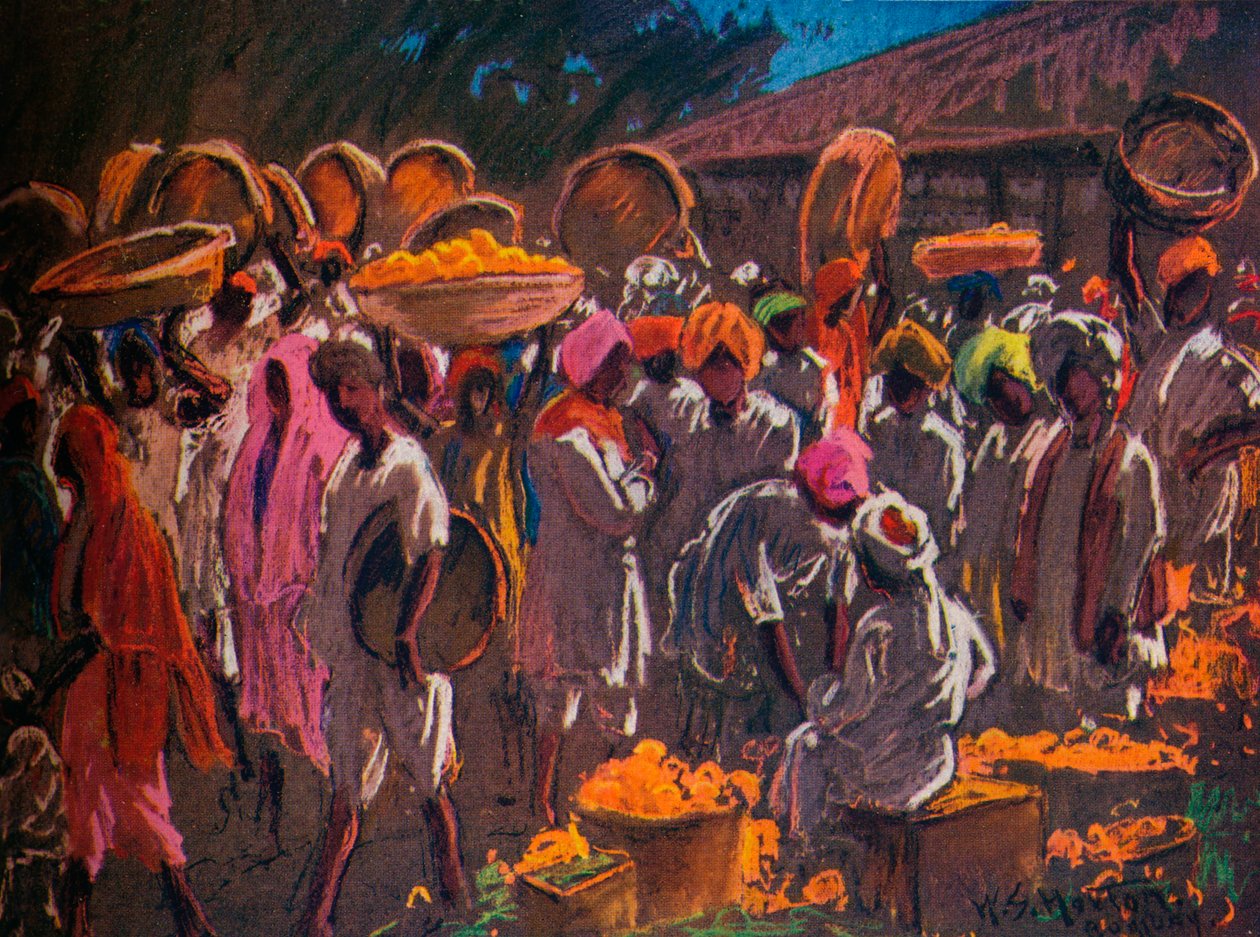 Orange Market, Bombaj, ok. 1910 1935. autorstwa William Samuel Horton