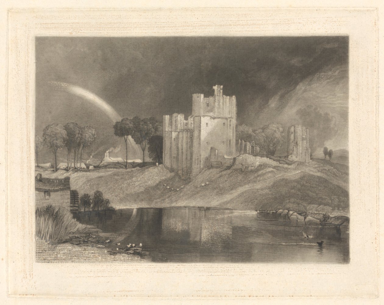 Brougham Castle, w pobliżu skrzyżowania rzek Eamont i Lowther autorstwa William Say