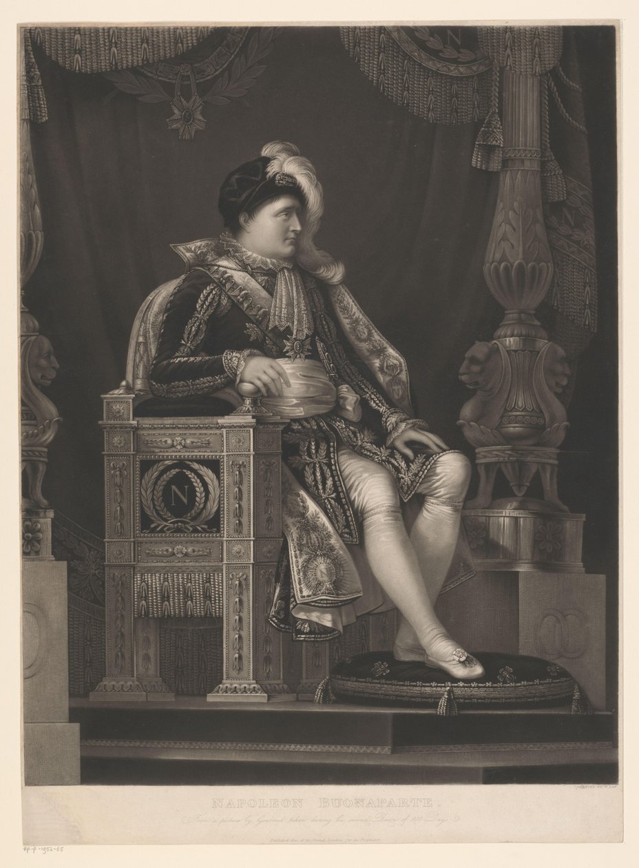 Portret van Napoleona Bonapartego Napoleon Buonaparte (tytuł na obiekcie) autorstwa William Say