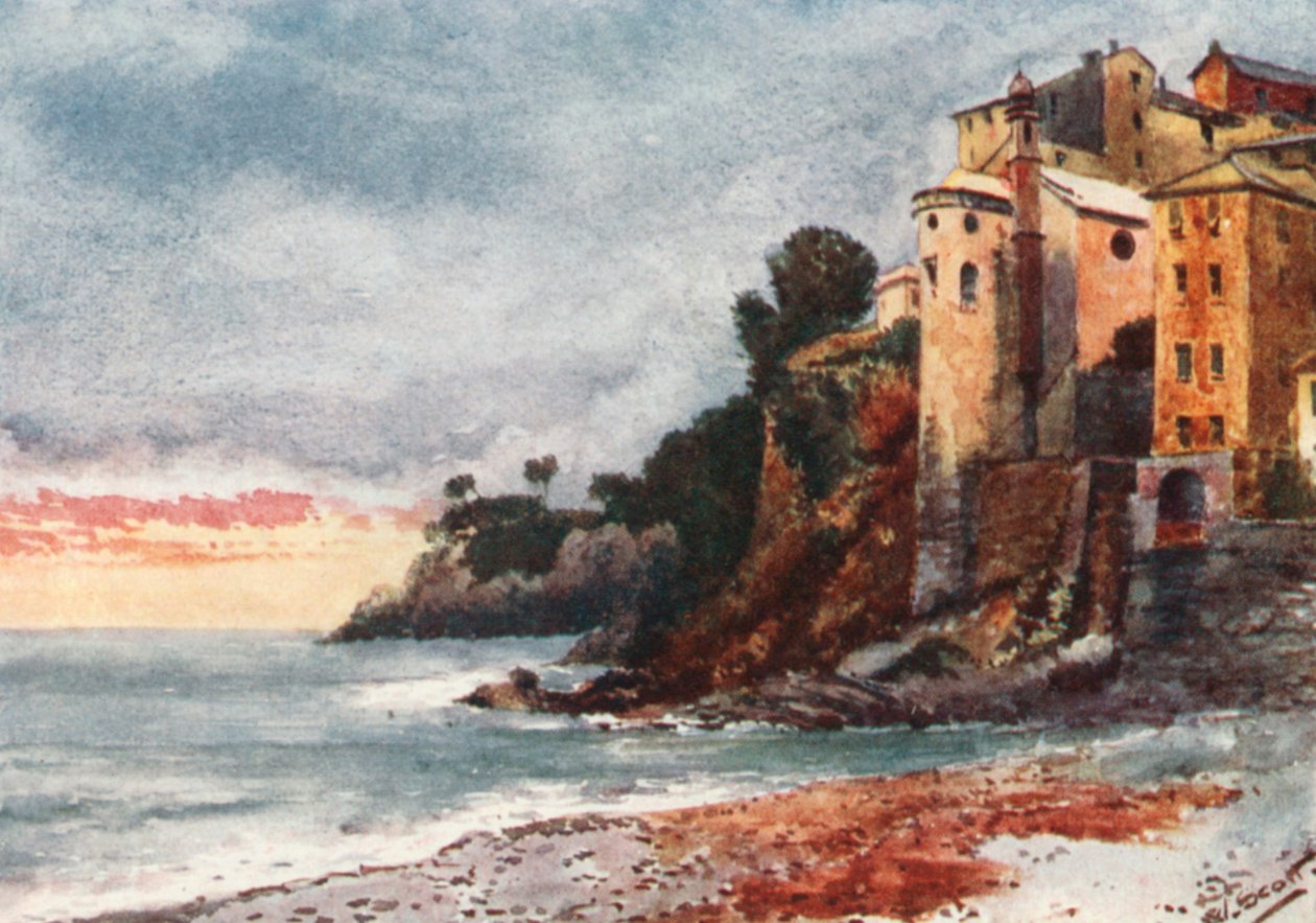 Na brzegu, Sori (kolorowa litografia) autorstwa William Scott