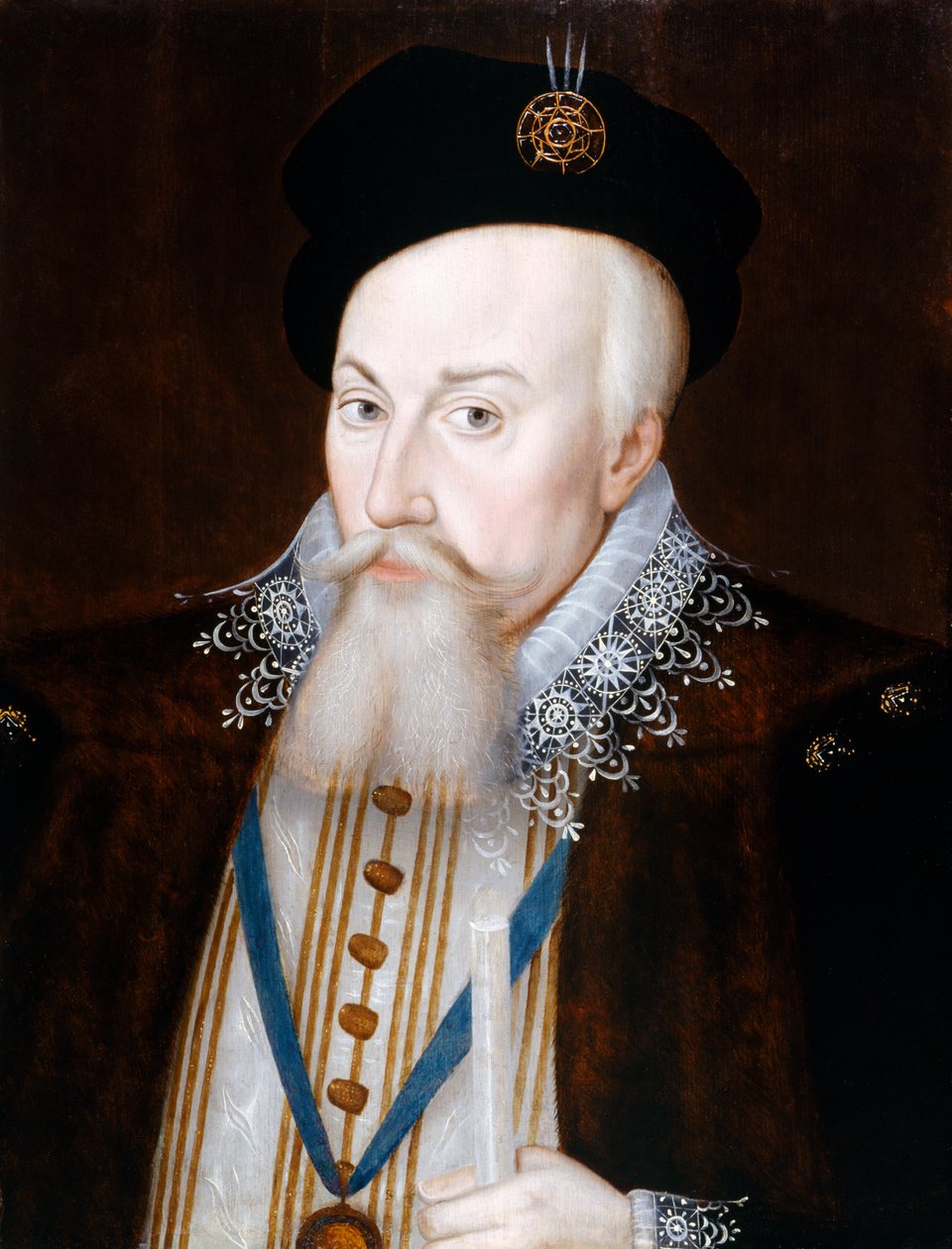 Portret Roberta Dudleya, hrabiego Leicester (olej na desce) autorstwa William Segar