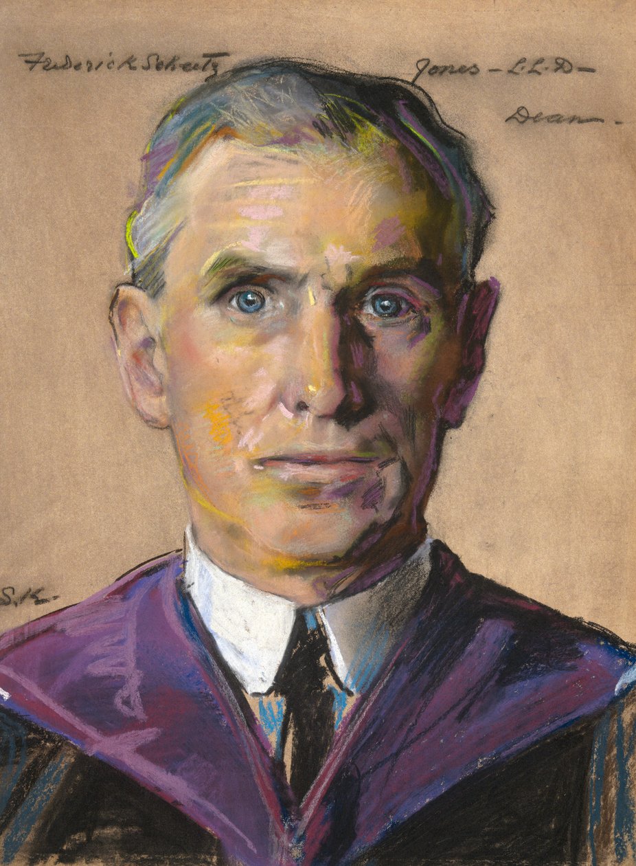 Frederick S. Jones: BA 1884, Dziekan Yale College 1909- autorstwa William Sergeant Kendall