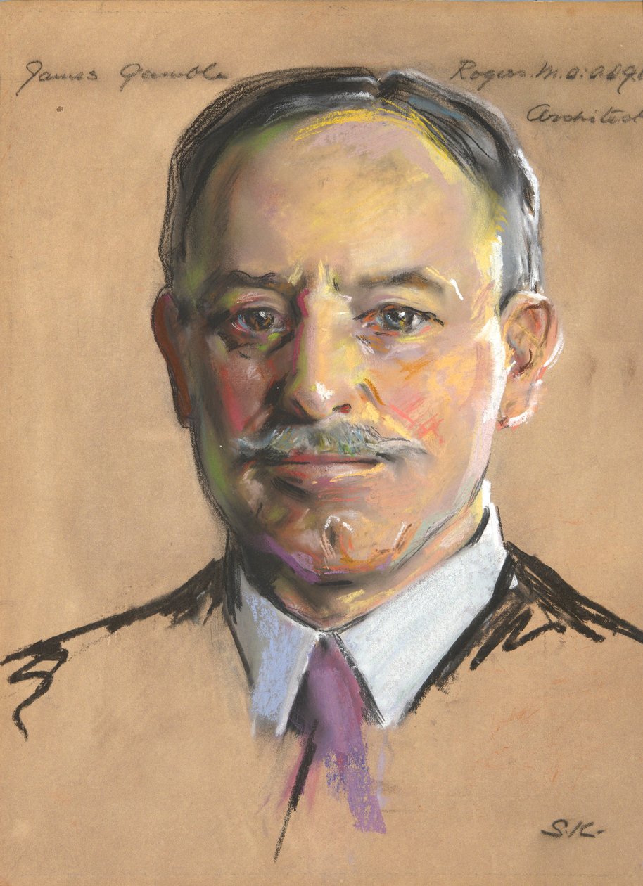James Gamble Rogers BA 1889, 21h, Architekt Konsultant 1920- autorstwa William Sergeant Kendall