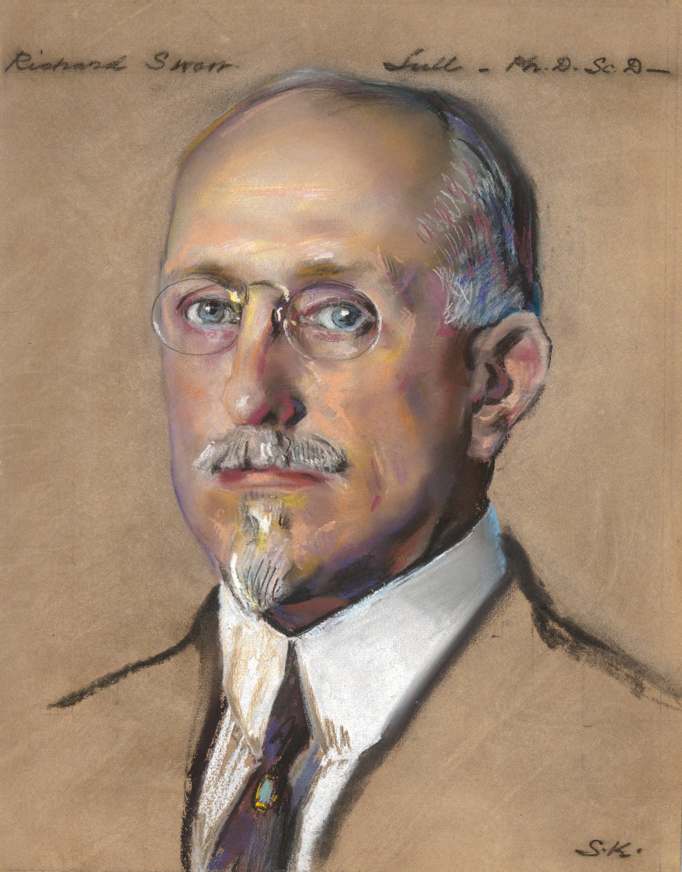 Richard Swann Lull, dyrektor Peabody Museum 1922-? autorstwa William Sergeant Kendall