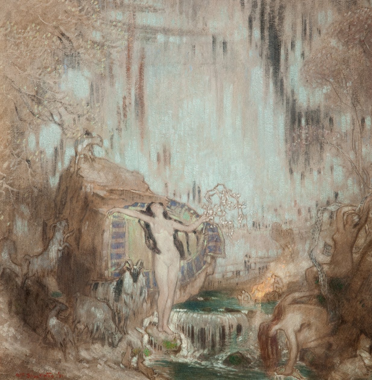 Nimfa z Malham Cove autorstwa William Shackleton
