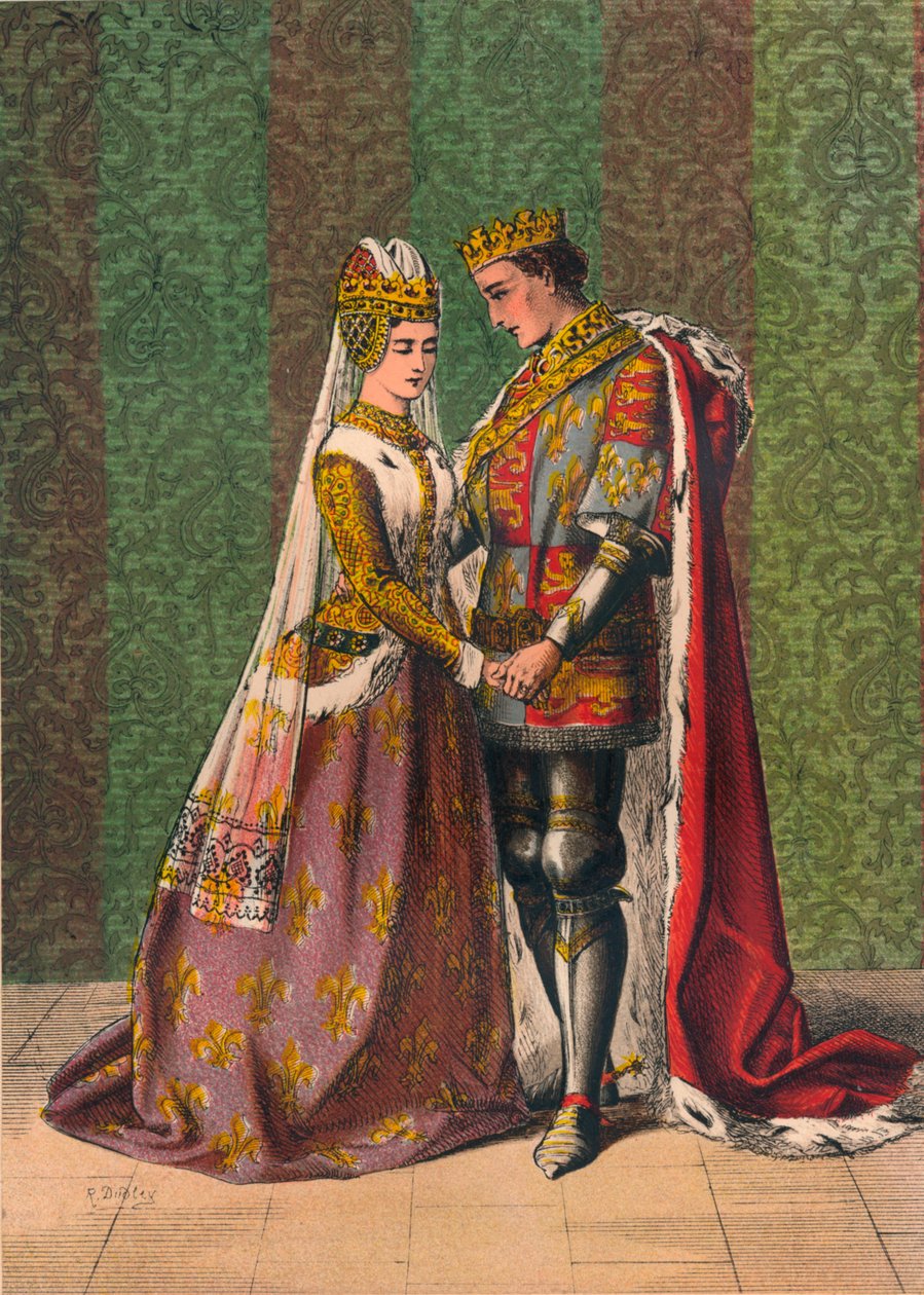 „Dat Is As It Sall Please De Roi Mon Pere”, c1875 autorstwa William Shakespeare