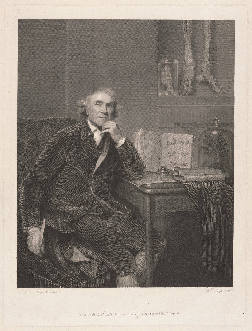 John Hunter, F.R.S. autorstwa William Sharp