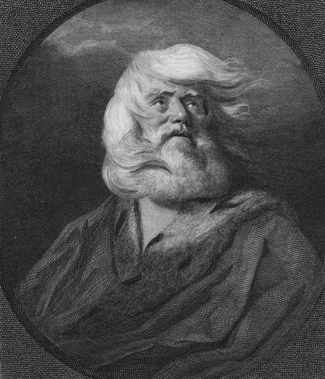 Król Lear, ok. 1800 autorstwa William Sharp