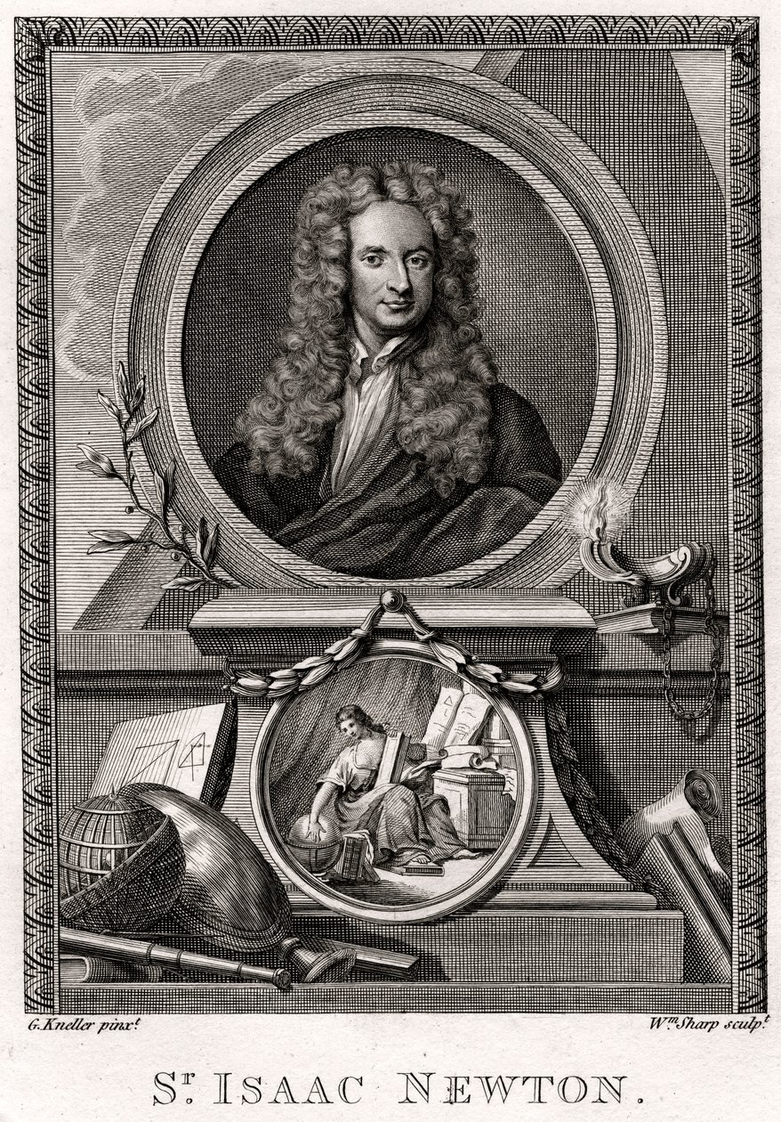 Sir Izaak Newton, 1774 autorstwa William Sharp