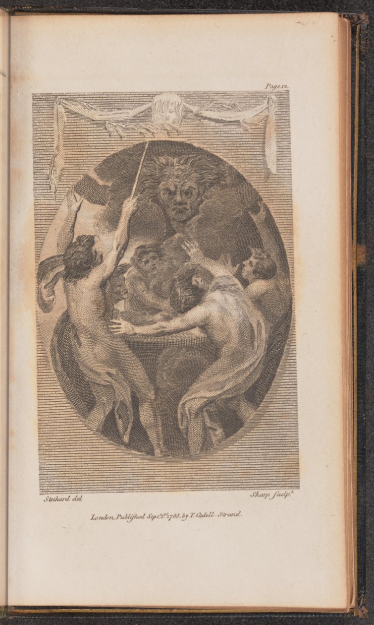 Ilustracja do Canto I autorstwa William Sharp after Thomas Stothard