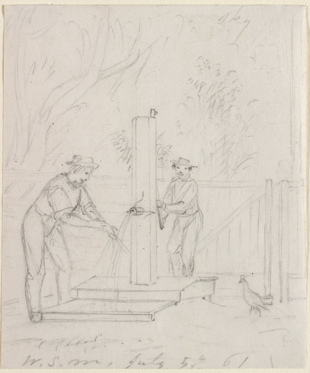 Przy pompie autorstwa William Sidney Mount