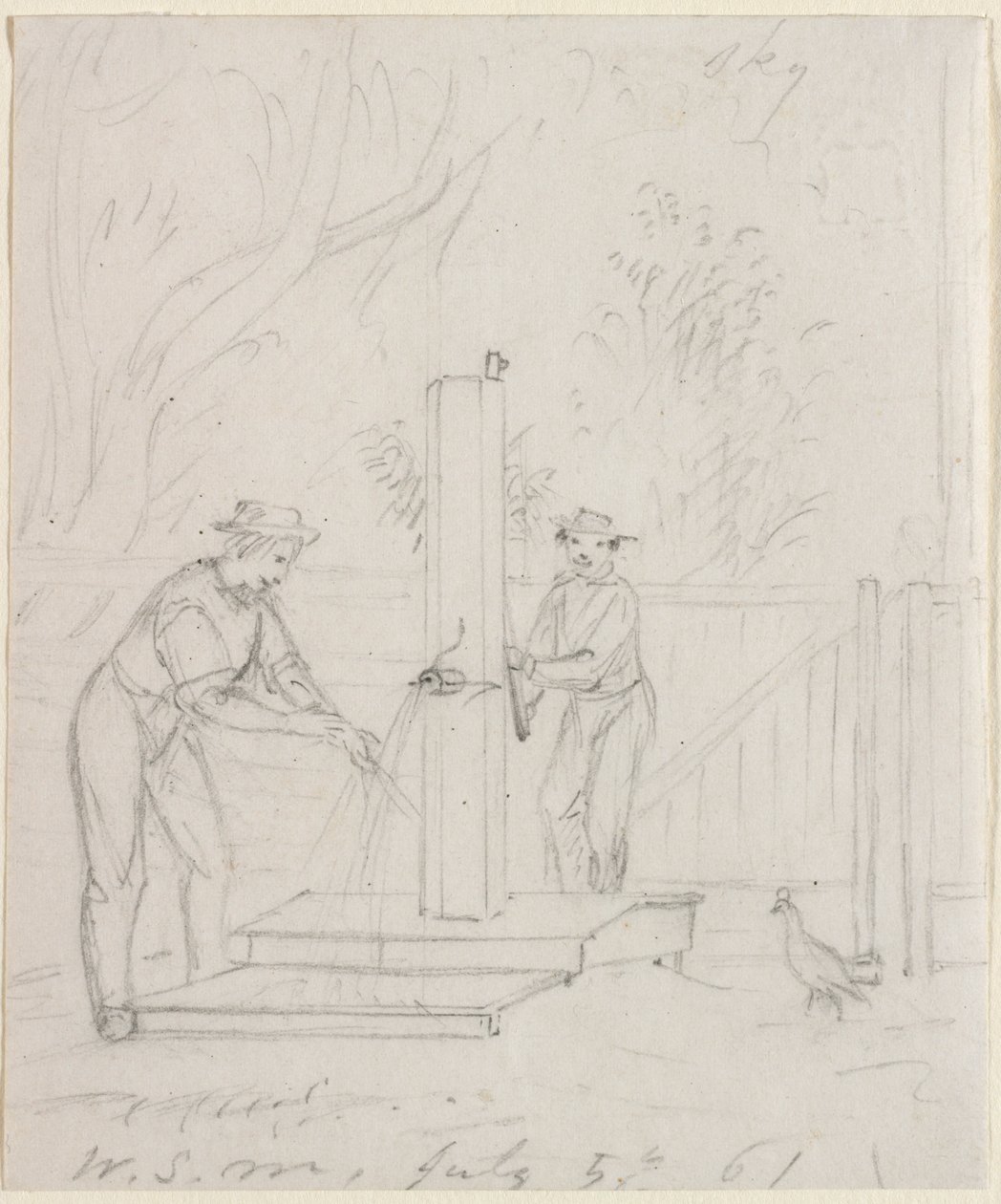 Przy pompie, 1861. autorstwa William Sidney Mount
