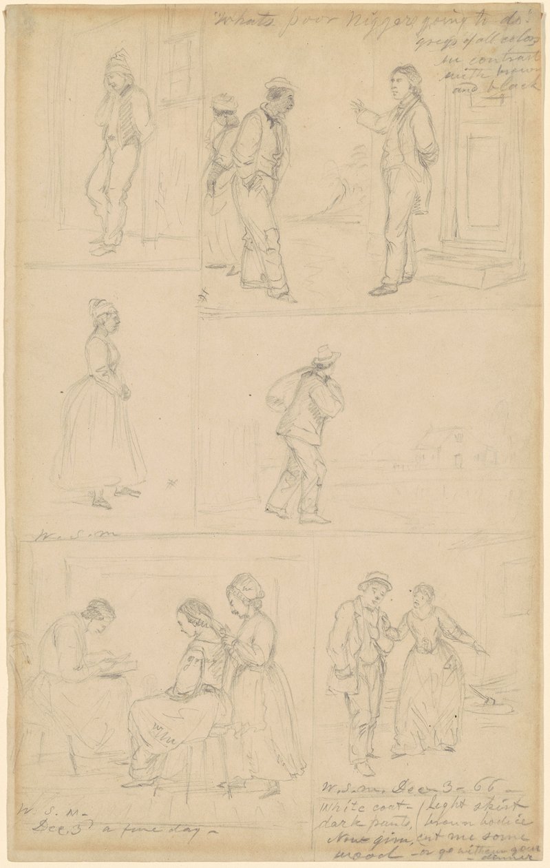 Badania grup figuralnych autorstwa William Sidney Mount