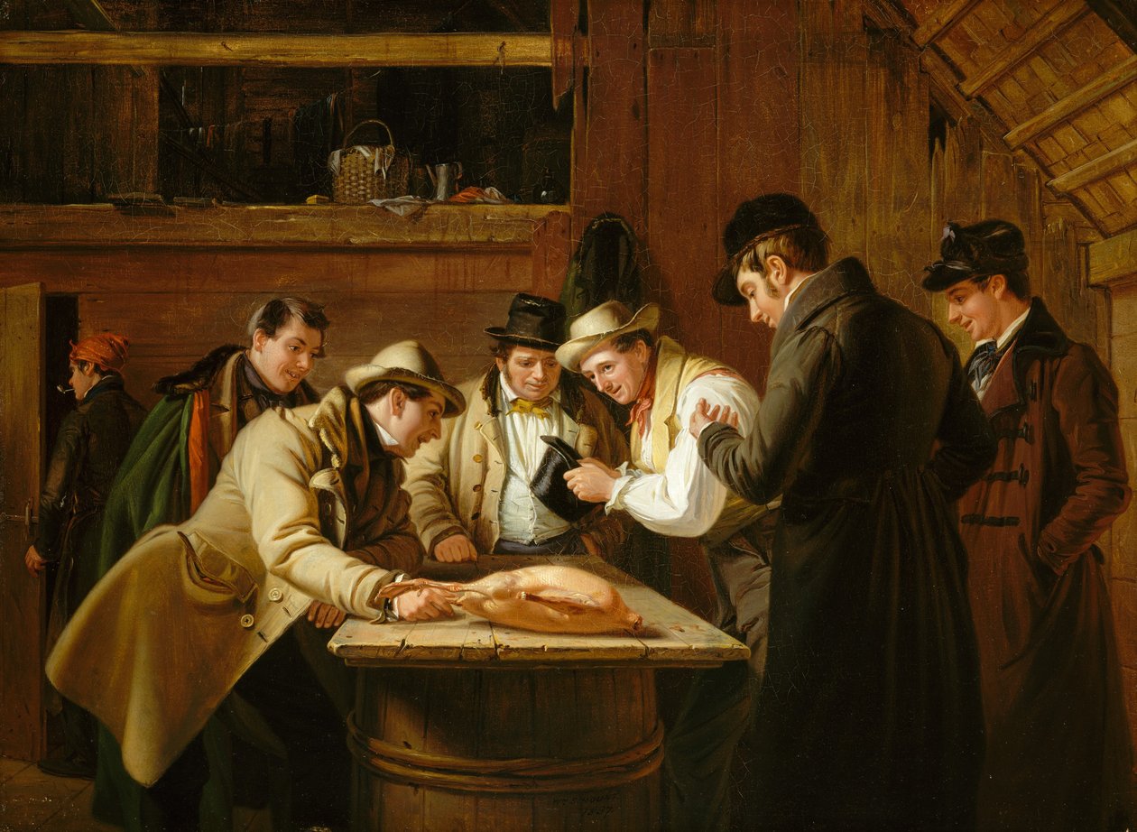 Loteria Loterii na Gęś, 1837. autorstwa William Sidney Mount