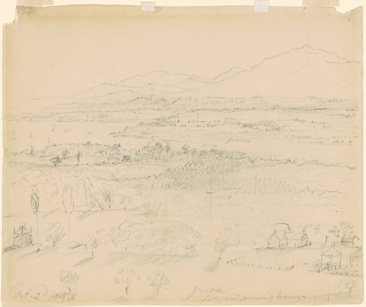 Dolina z rzeką i górami autorstwa William Sidney Mount