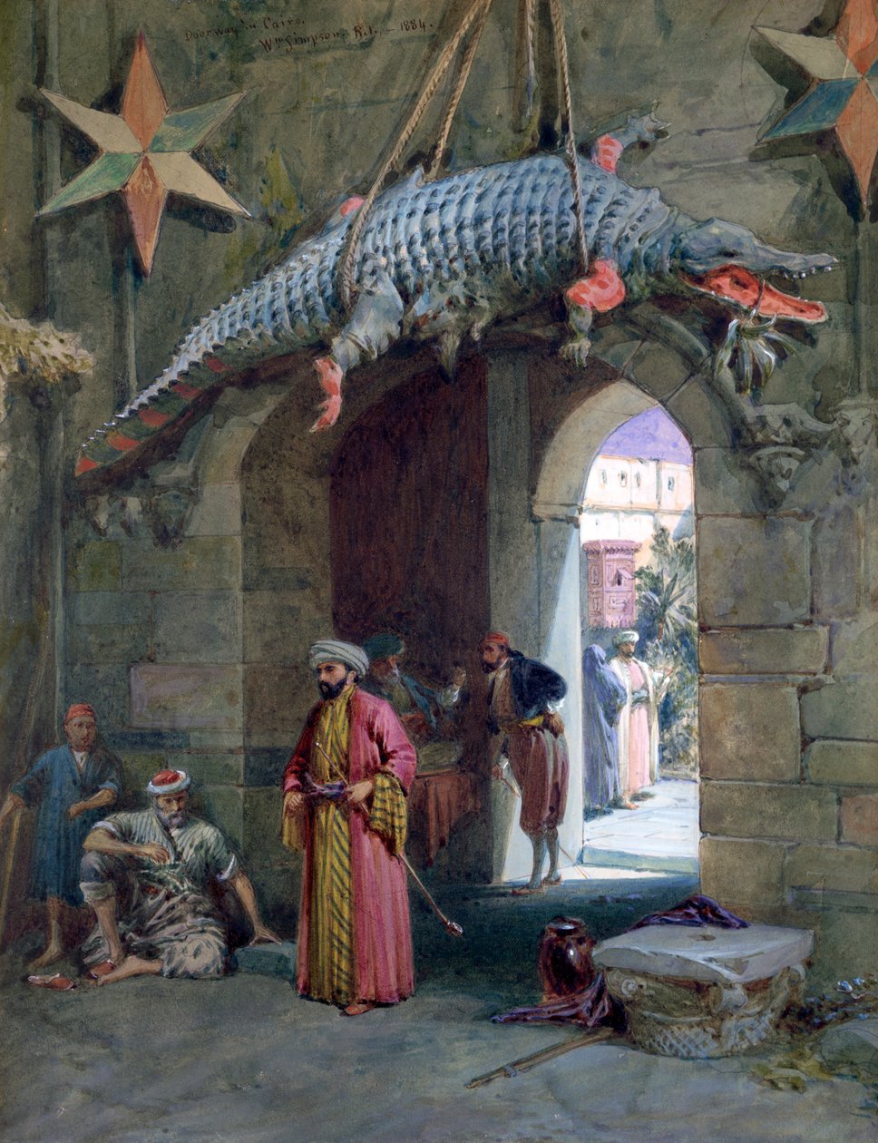 Drzwi w Kairze, 1884 autorstwa William Crimea Simpson