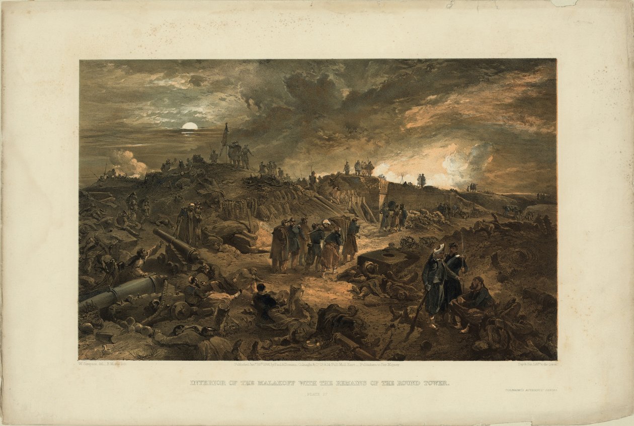 Po zdobyciu Malakoffa 8 września 1855, 1855 autorstwa William Crimea Simpson