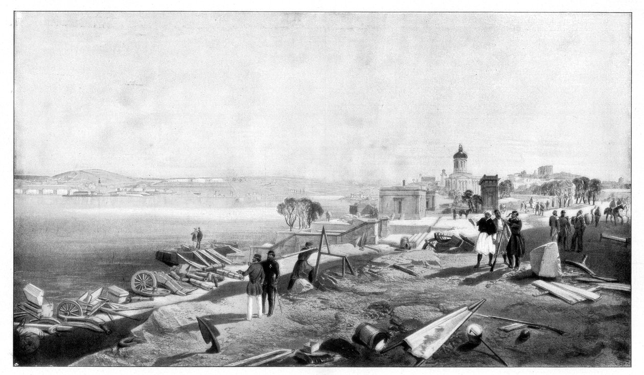 Sewastopol z tyłu fortu Mikołaj, 1900. autorstwa William Crimea Simpson