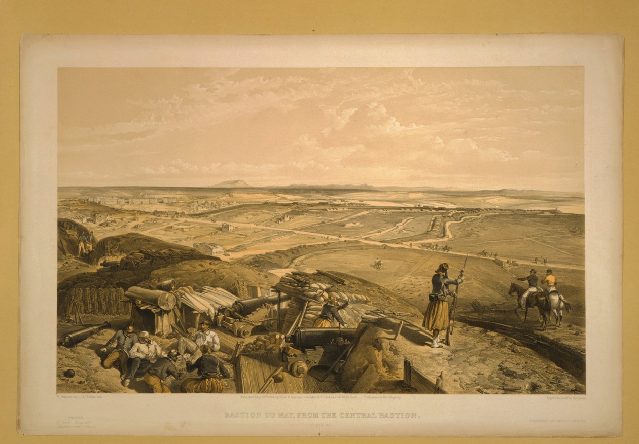 Bastion du Mat, Sewastopol, 1855 autorstwa William Crimea Simpson
