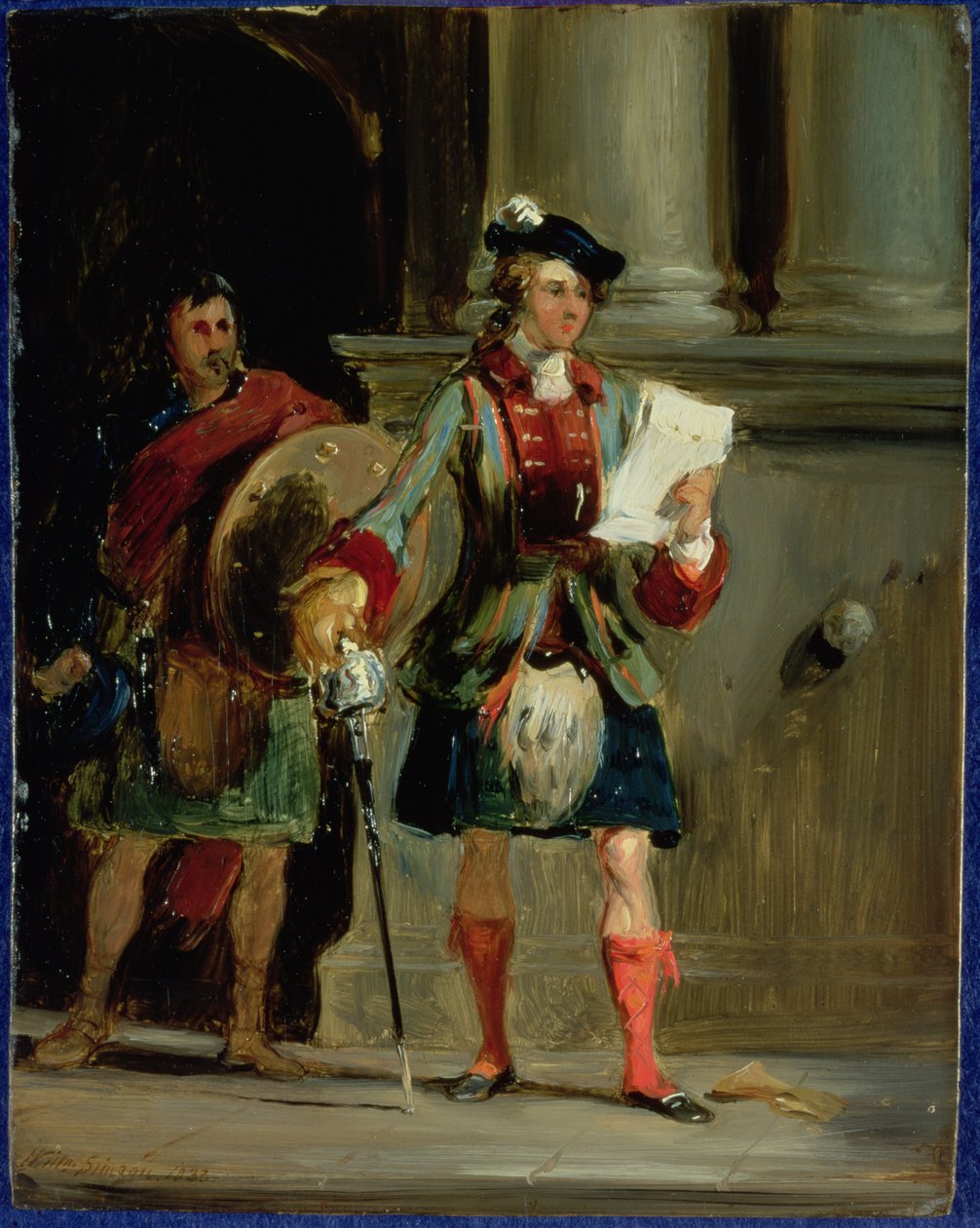 Książę Charlie w Holyrood, 1833 r. autorstwa William Simson