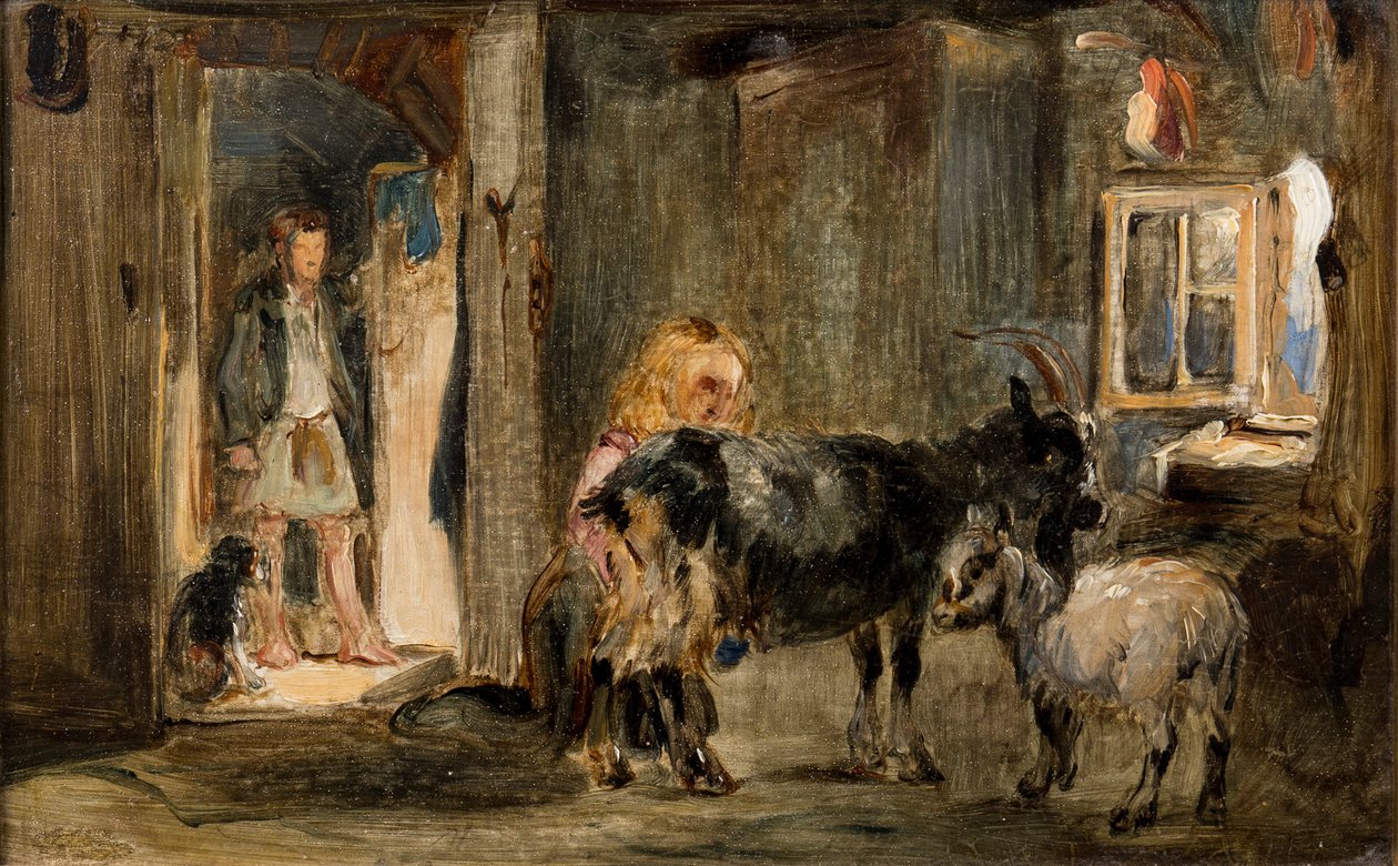 Studium dla Chatki Koziej Stada, 1832 autorstwa William Simson