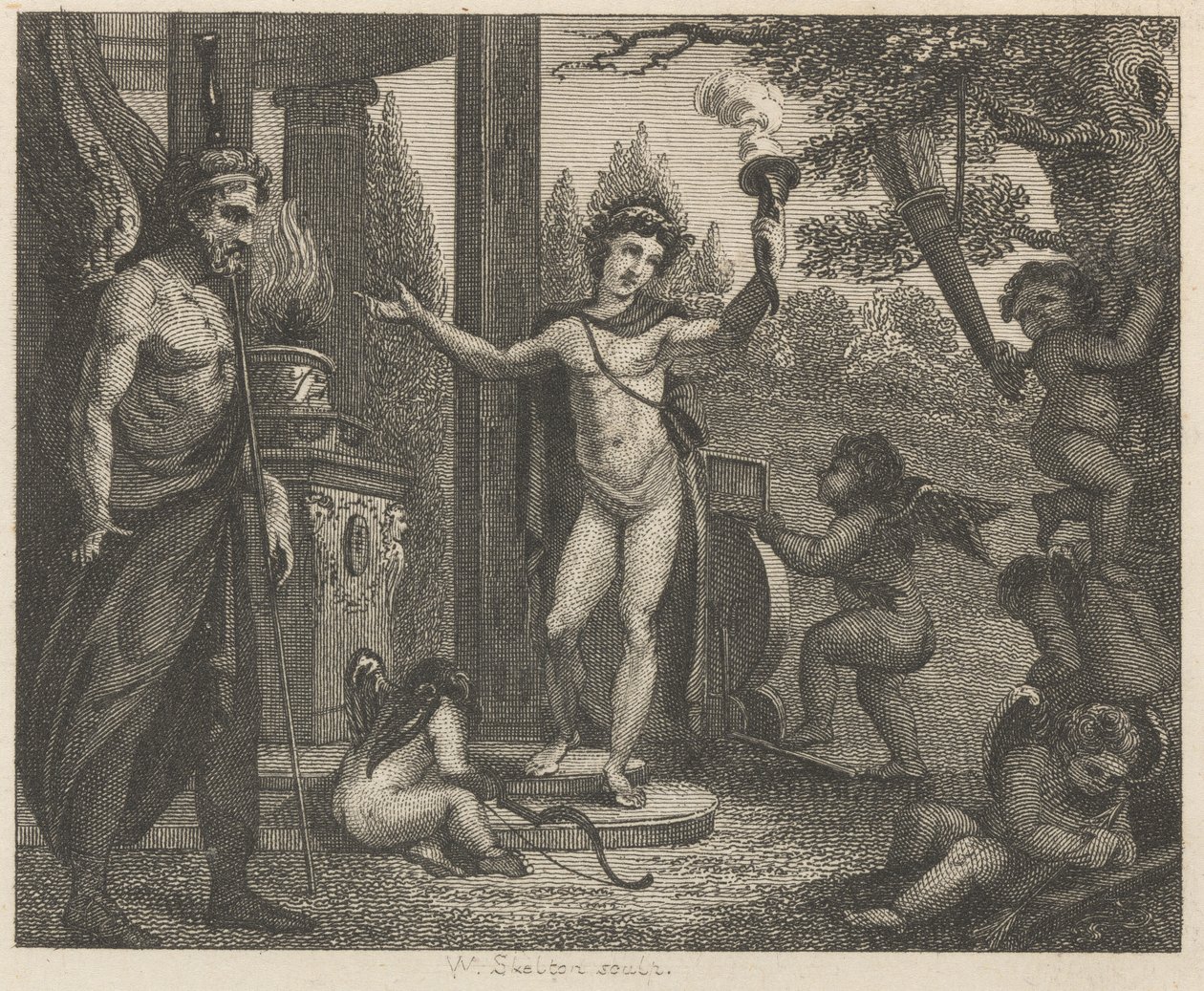 Kupidyn, Hymen i Plutus autorstwa William Skelton
