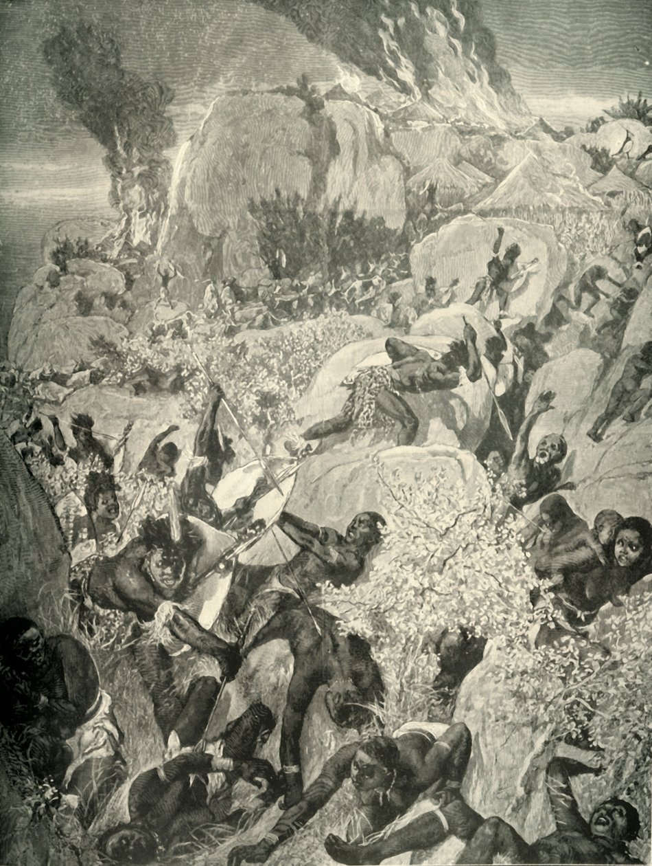 „Nalot na Matabele w Mashonalandzie”, 1900. autorstwa William Small