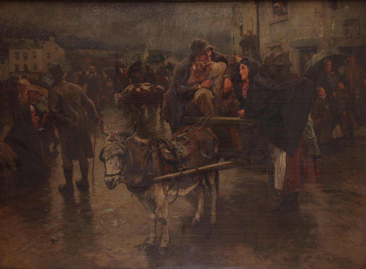 Miłość śmieje się z deszczu, 1891 autorstwa William Small